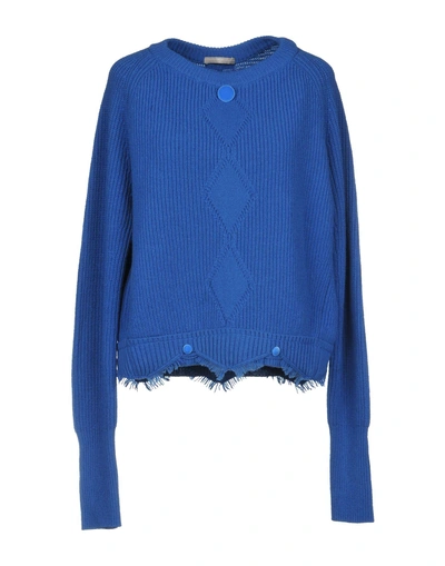 Shop High Sweaters In Azure