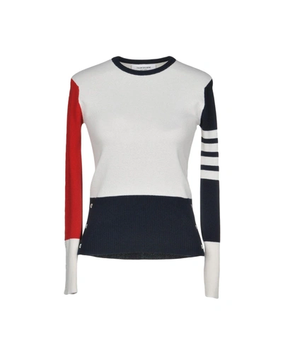 Shop Thom Browne Cashmere Blend In White