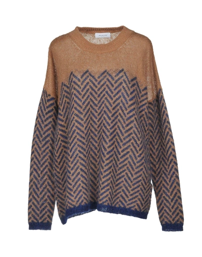 Shop Aglini Sweaters In Camel