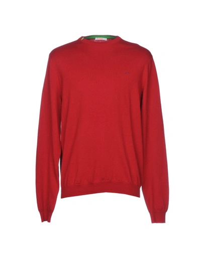 Sun 68 Sweaters In Red