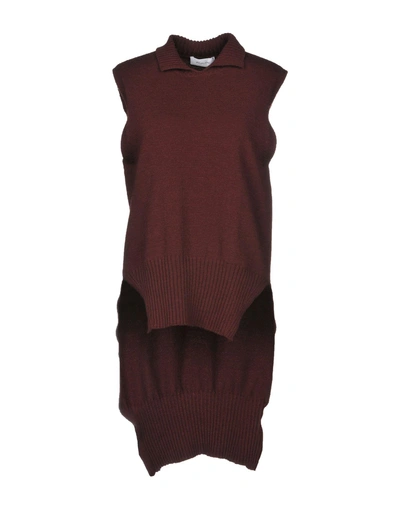 Shop Aglini Turtleneck In Maroon