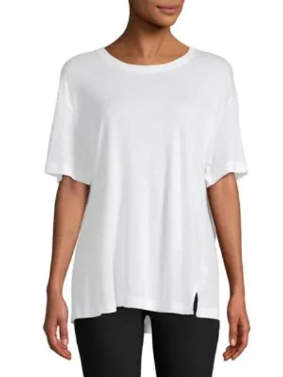 Shop Vince Drapey Short-sleeve Top In White