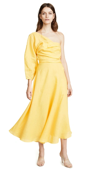Shop Rachel Comey Tipple Dress In Yellow