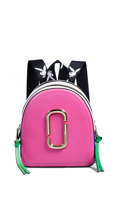 Shop Marc Jacobs Packshot Backpack In Vivid Pink