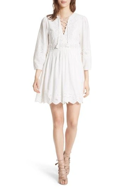 Shop Ulla Johnson Ailey Cotton & Linen Dress In White