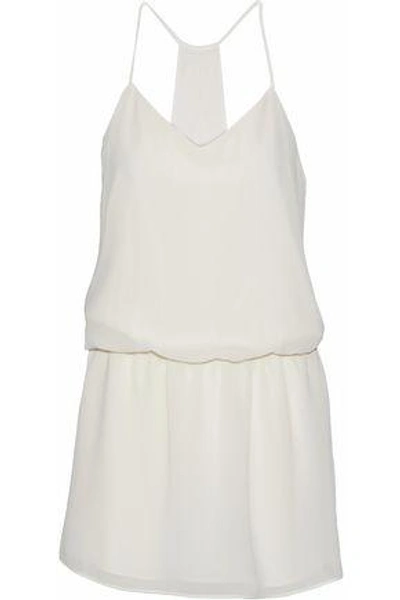 Shop Haute Hippie Woman Chiffon Mini Dress Ivory