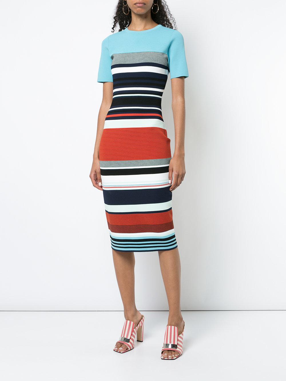 dvf striped dress