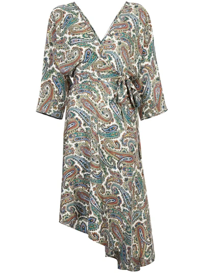Shop Diane Von Furstenberg Dvf  Paisley Dress - Multicolour
