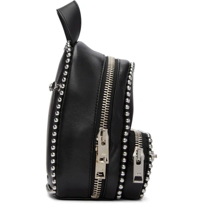 Shop Alexander Wang Black Mini Attica Soft Backpack Xbody Bag In 001 Black