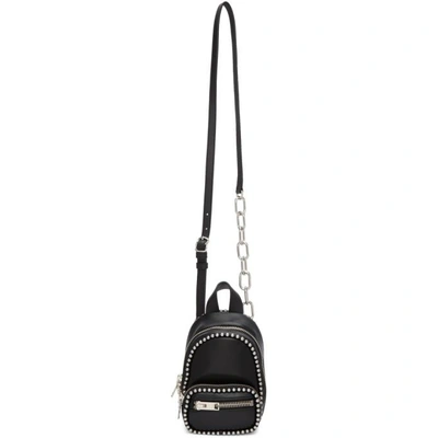 Shop Alexander Wang Black Mini Attica Soft Backpack Xbody Bag In 001 Black