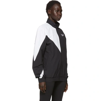 Shop Reebok Classics Black And White Lost And Found Track Jacket