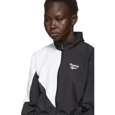 Shop Reebok Classics Black And White Lost And Found Track Jacket