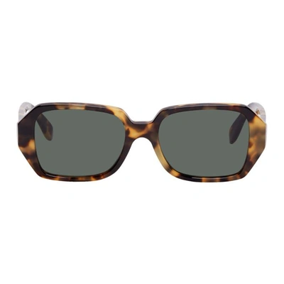 Shop Super Tortoiseshell Limone Sunglasses In Cheetah