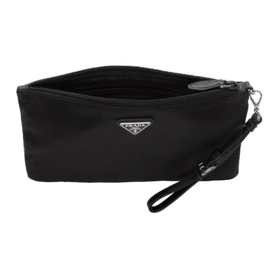 Shop Prada Black Zip Pouch