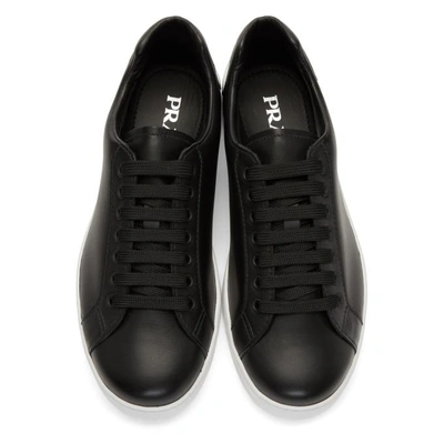 Shop Prada Black Comic Patch Sneakers In F0967