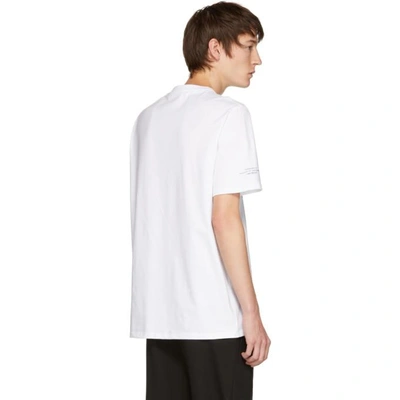 Shop Neil Barrett White Boxing Brutus T-shirt In 1413whtprnt