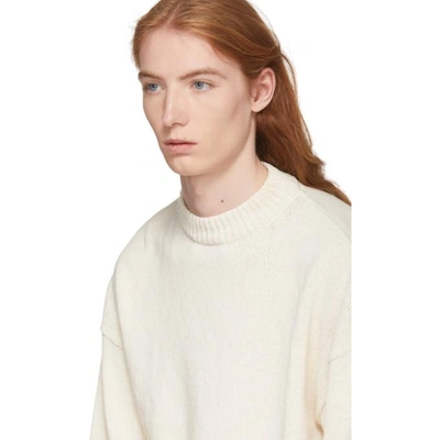 Shop Our Legacy Off-white Sonar Roundneck Sweater