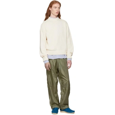 Shop Our Legacy Green Para Sail Drape Lounge Pants In Olive