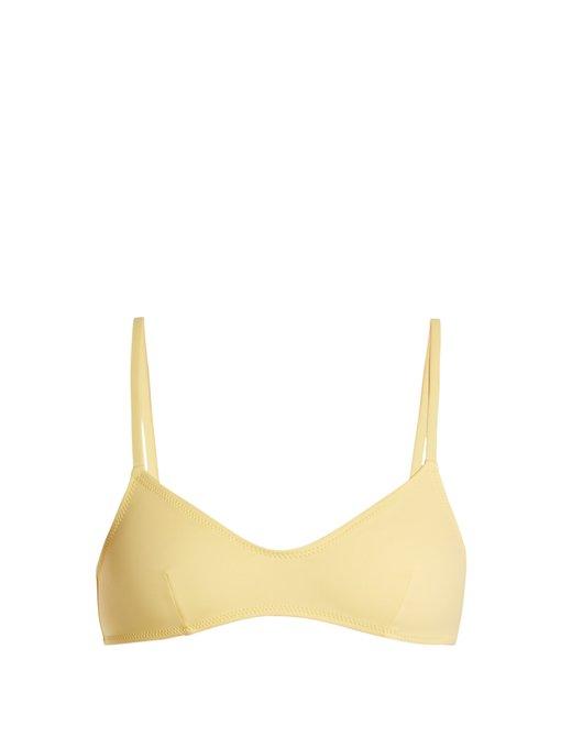 light yellow bikini top