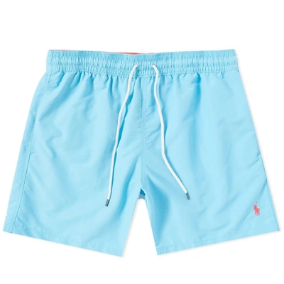 Shop Polo Ralph Lauren Classic Traveller Swim Short In Blue