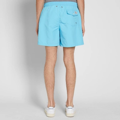 Shop Polo Ralph Lauren Classic Traveller Swim Short In Blue