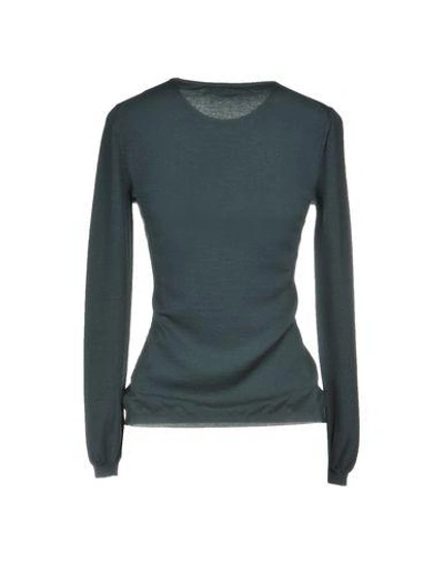Shop Malo Woman Sweater Dark Green Size 10 Virgin Wool