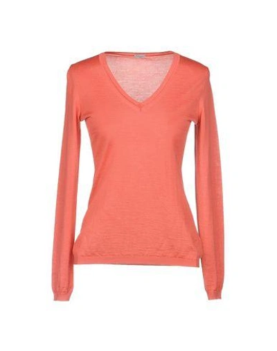 Shop Malo Sweaters In Coral