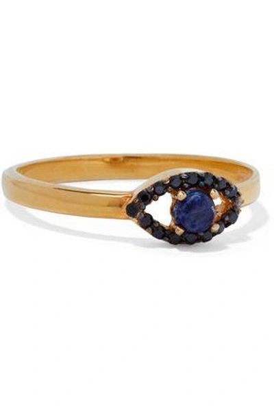 Shop Aamaya By Priyanka Woman Gold-tone, Crystal And Stone Ring Gold