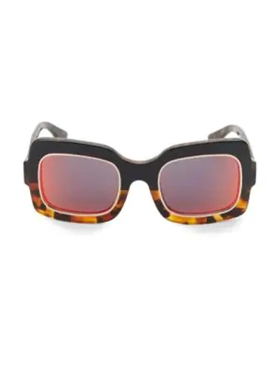 Shop Dax Gabler 51mm Two-tone Square Sunglasses In Multi
