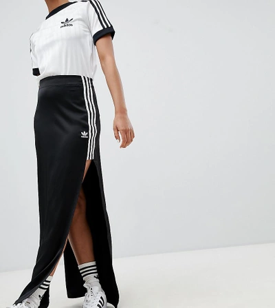 Adidas Originals Fashion League Maxi Skirt With Extreme Slit - Black |  ModeSens