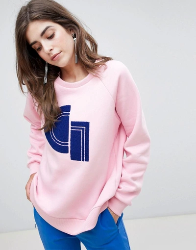 Shop Gestuz Carlotta Print Sweatshirt - Pink