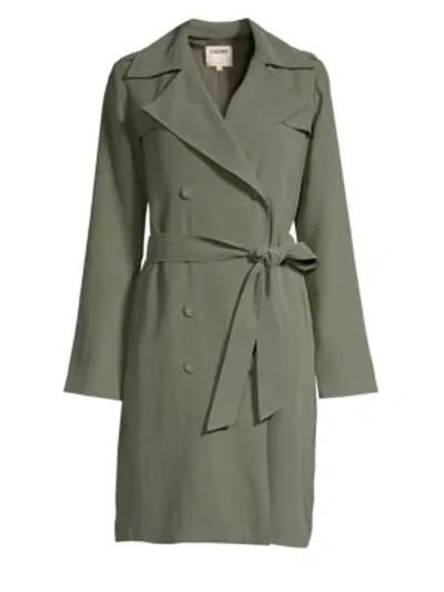 Shop L Agence Elise Trench Coat In Beetle