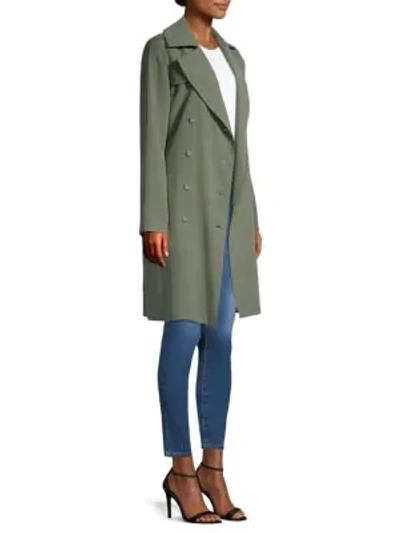 Shop L Agence Elise Trench Coat In Beetle