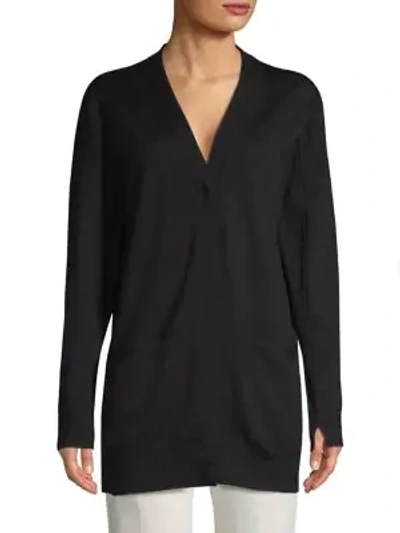 Shop Marc Jacobs Button-up Wool Cardigan In Black