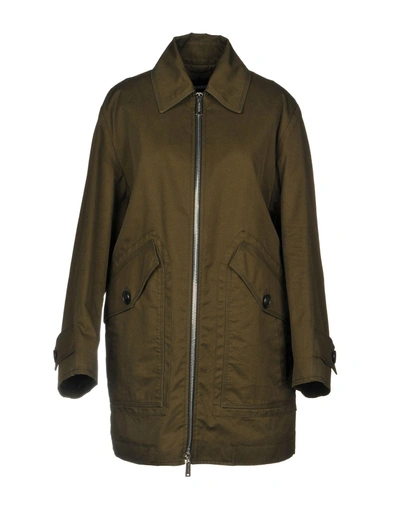 Shop Dsquared2 Coats In Military Green
