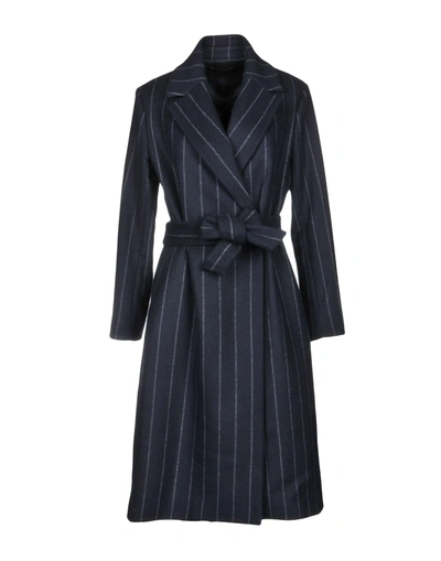 Shop Antonelli Coat In Dark Blue