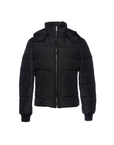 Shop Versace Down Jackets In Black