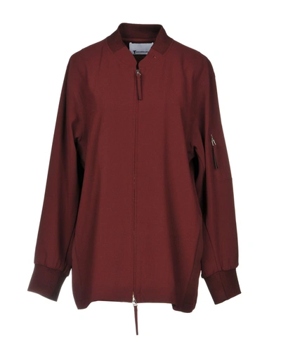 Shop Alexander Wang T Jacket In Maroon