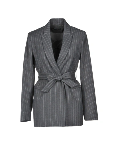 Shop Antonelli Full-length Jacket In Grey