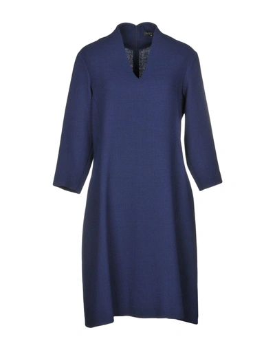 Shop Antonelli Knee-length Dress In Dark Blue