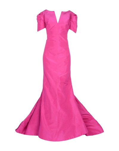 Shop Zac Posen Formal Dress In Fuchsia