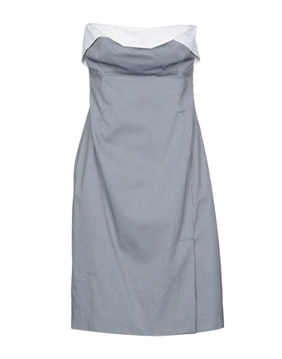 Shop Antonio Berardi Short Dress In Dark Blue