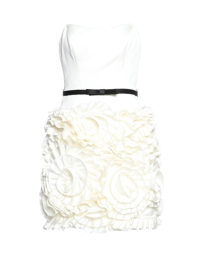 Shop Milly Short Dress In Ivory