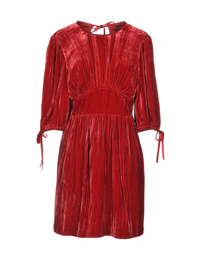 Shop Alexa Chung Short Dress In Red