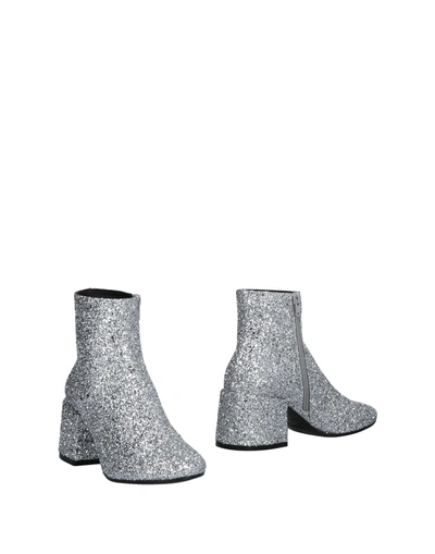 Shop Mm6 Maison Margiela Ankle Boots In Silver