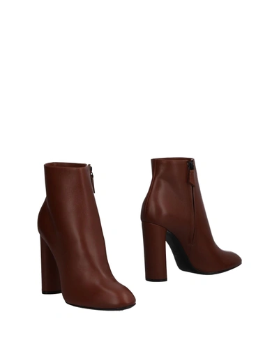 Shop Casadei Ankle Boot In Brown