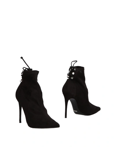 Shop Schutz Woman Ankle Boots Black Size 7 Textile Fibers