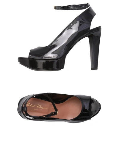 Shop Robert Clergerie Sandals In Black