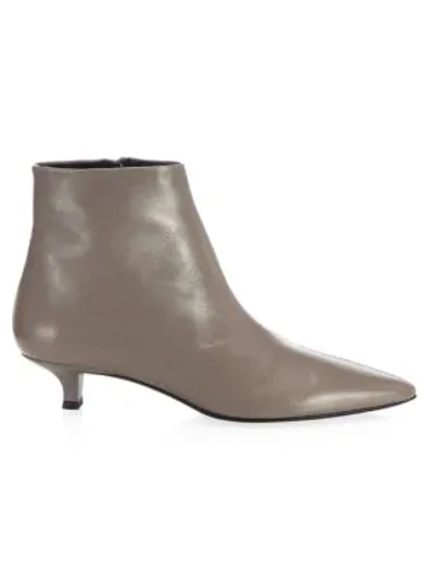 Shop The Row Coco Leather Boots In Taupe