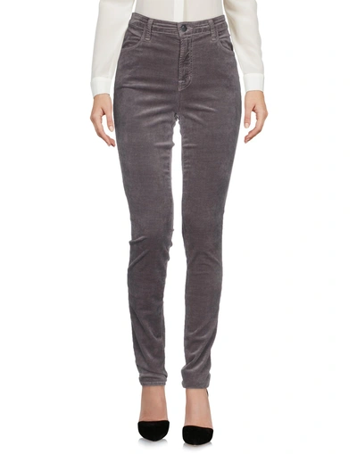 Shop J Brand Woman Pants Grey Size 23 Cotton, Modal, Polyester, Polyurethane